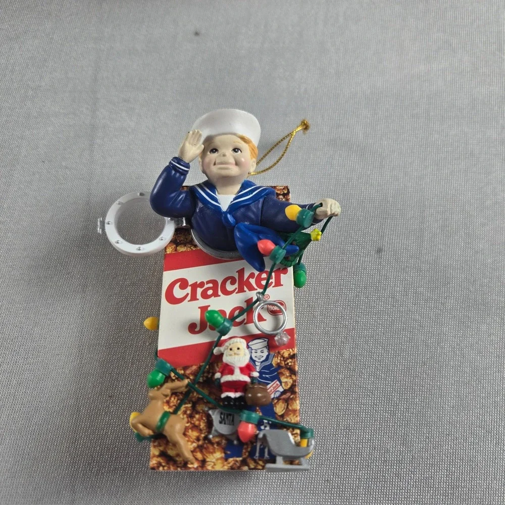 Enesco Vintage‎ Cracker Jack Christmas Ornament Sailor Boy Holiday Collectible